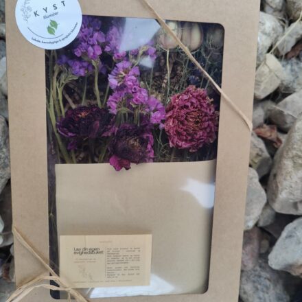 Gaveæske tørrede blomster lav din egen evighedsbuket KYST blomster